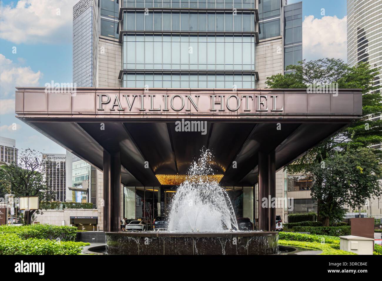 Eintritt zum Pavilion Hotel Kuala Lumpur, verwaltet von Banyan Tree. Malaysia Stockfoto