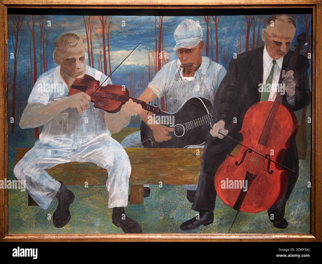 Vierteiliges Orchester, 1944, Ben Shahn (1898–1969), Thyssen Bornemisza Museum, Madrid, Spanien, Europa Stockfoto