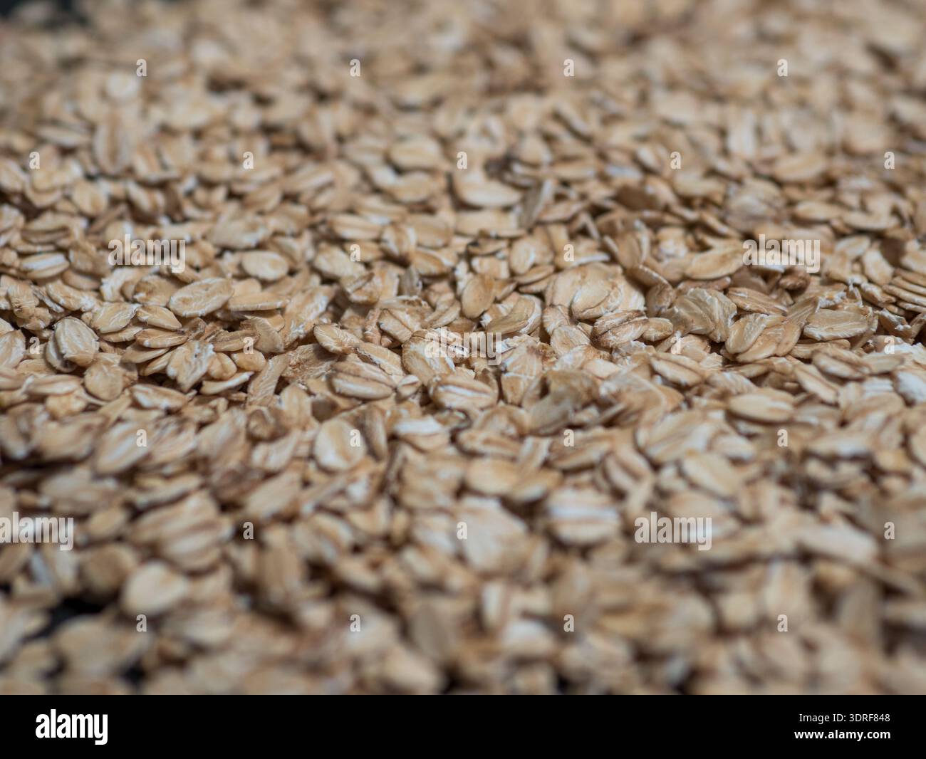 Texturhintergrund Für Oat-Flakes Stockfoto