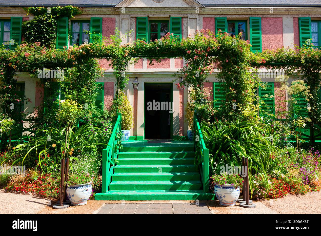 Haus von Claude Monet, Giverny, Gemeinde in Frankreich Stockfoto