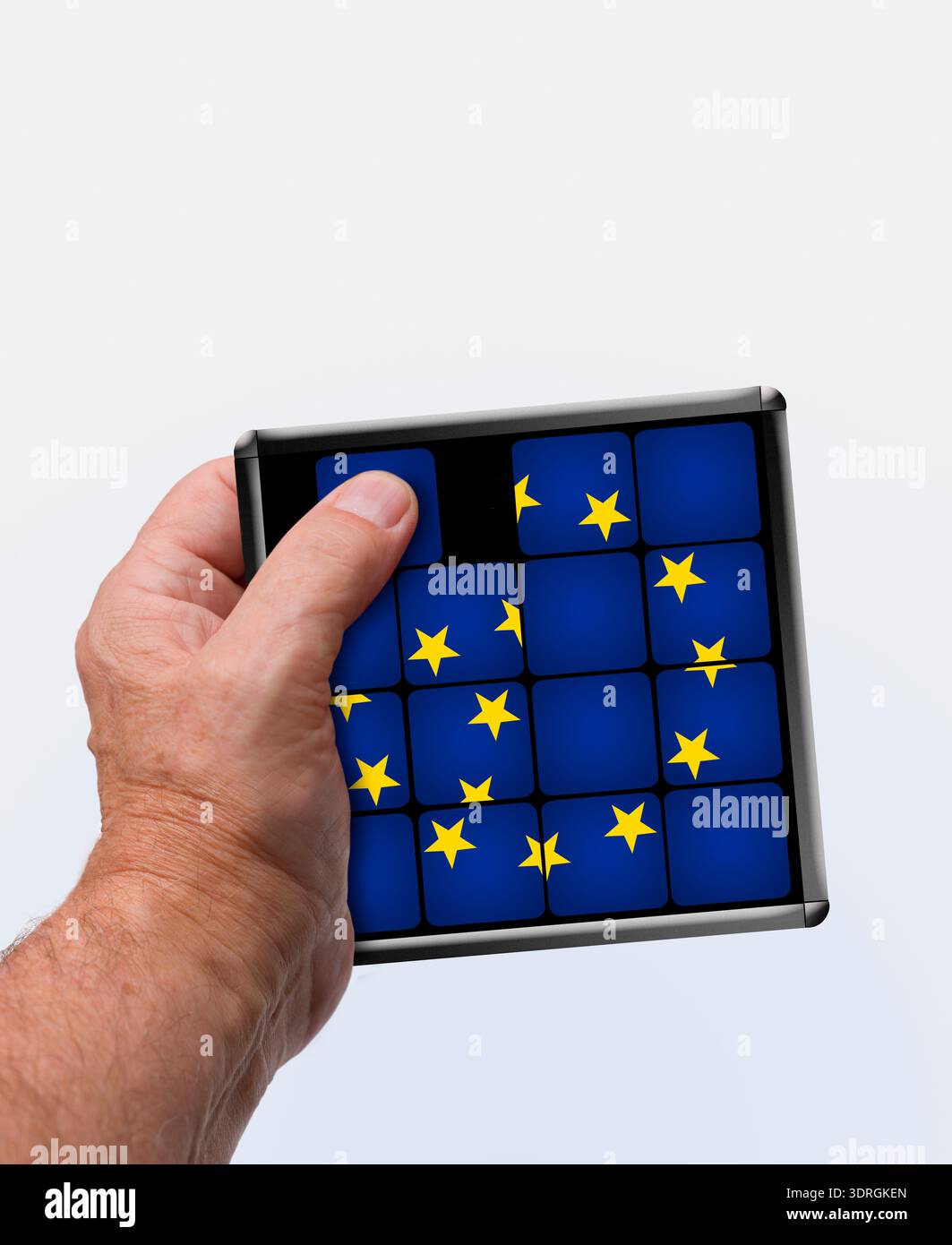Einheit mit den EU-Mitgliedern Stockfoto