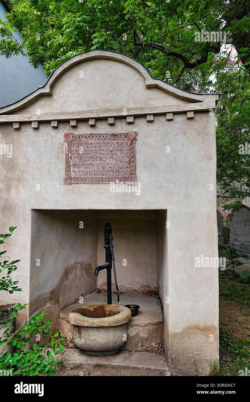 Alter jüdischer Friedhof Prag, Neustadt, 17.-19. Jahrhundert Stockfoto