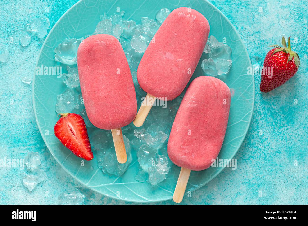 Cremige Beeren-Stiele Stockfoto