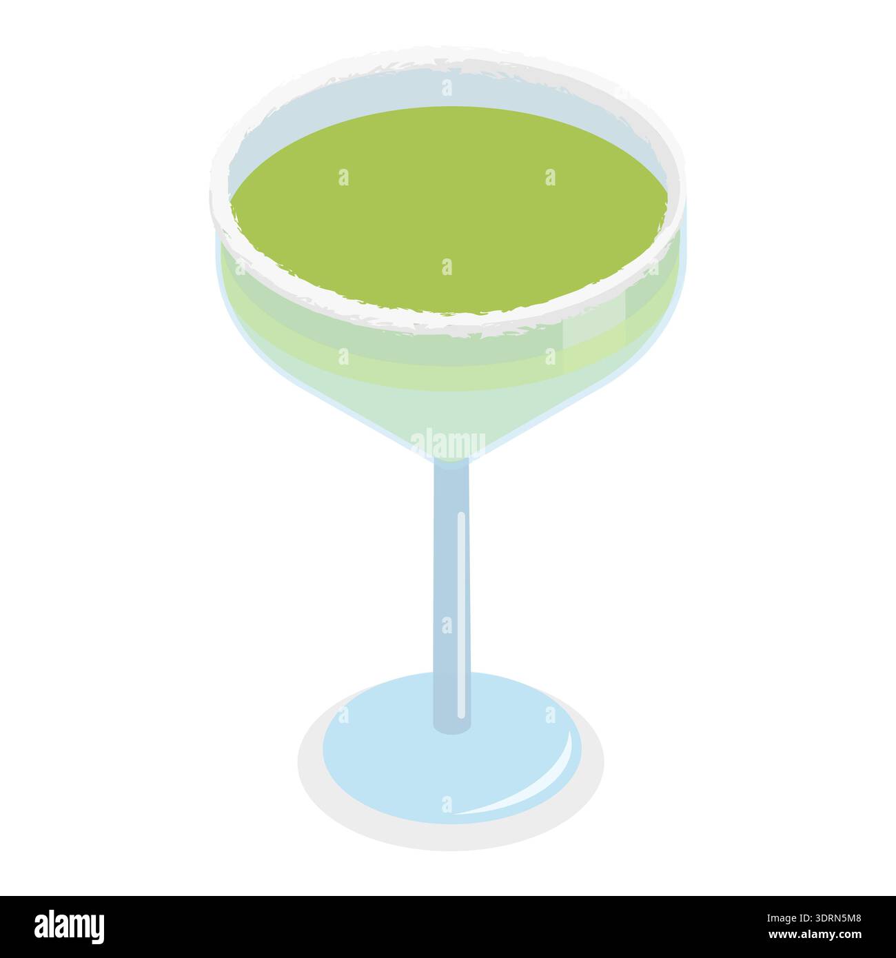 3D Isometrischer flacher Vektor Set von Cocktails Stockfoto