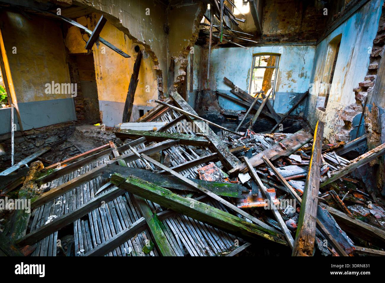 Verlassene Gebäude Stockfoto
