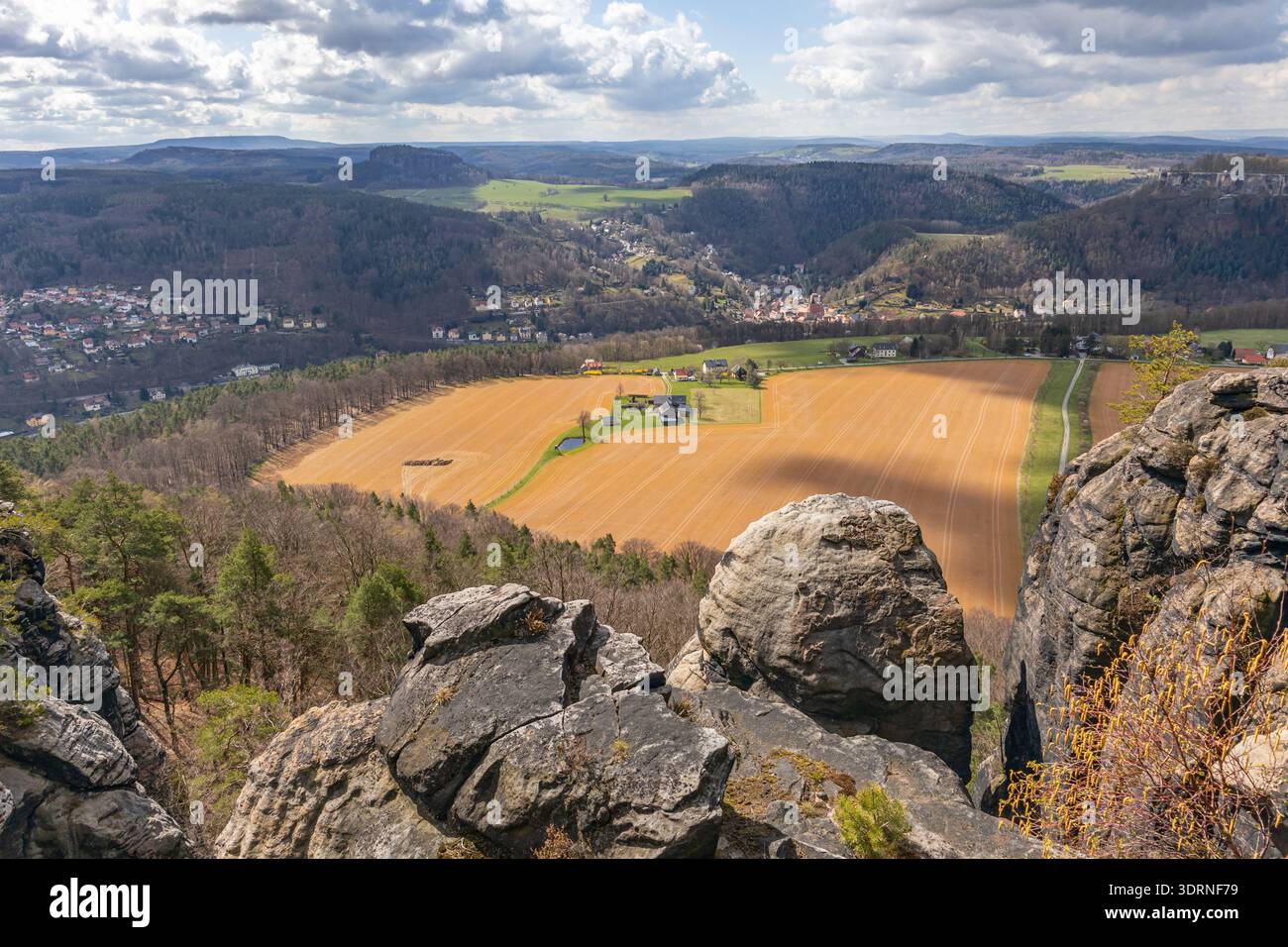 Bilder aus dem Nationalpark Elbsandsteingebirge Sächsische Schweiz Stockfoto