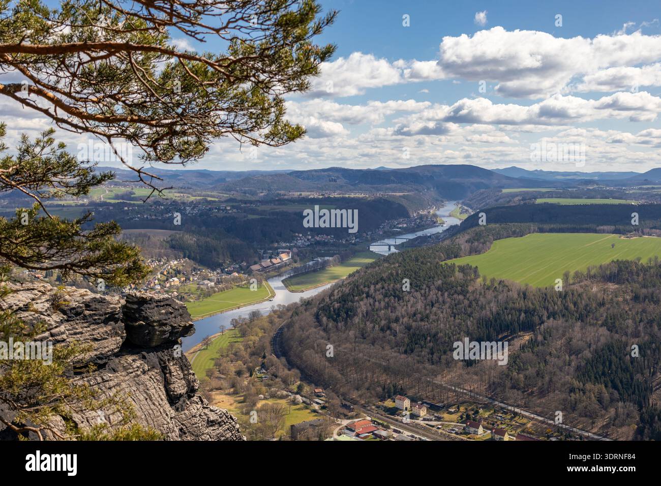 Bilder aus dem Nationalpark Elbsandsteingebirge Sächsische Schweiz Stockfoto