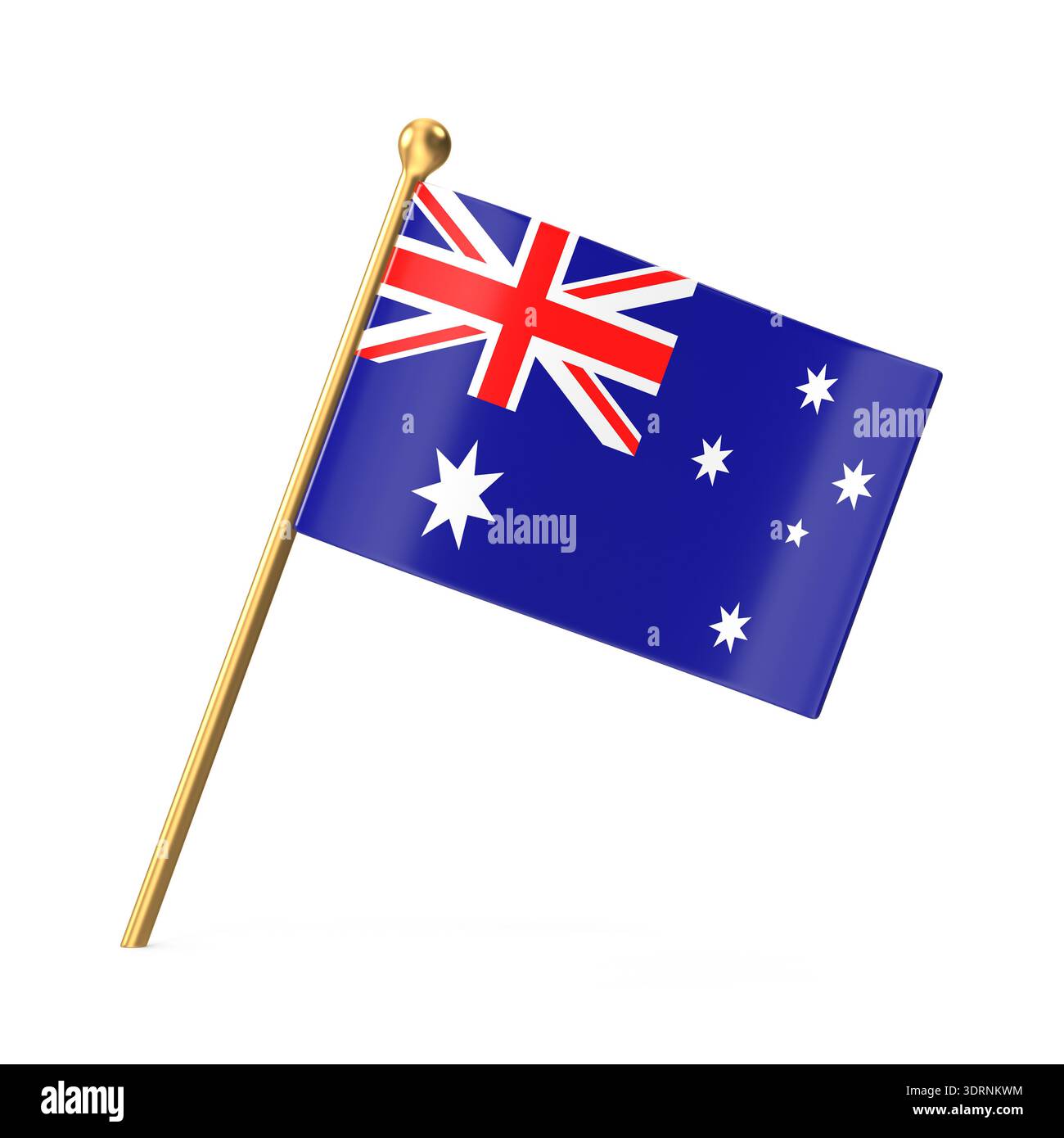 Australische Flagge am Goldenen Pole Stockfoto