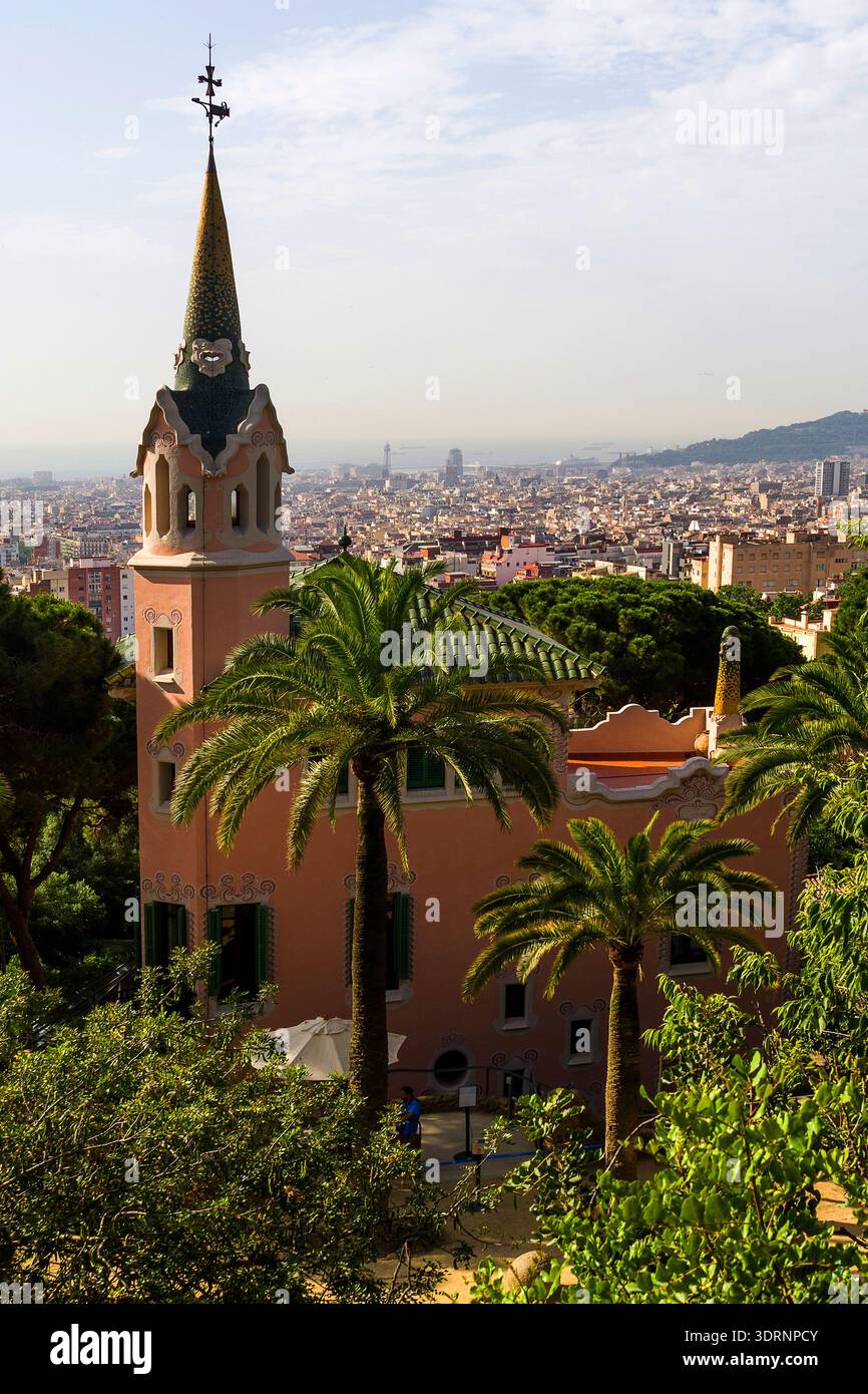 Spanien - Barcelona, Guell Park von Antonio Gaudi Stockfoto
