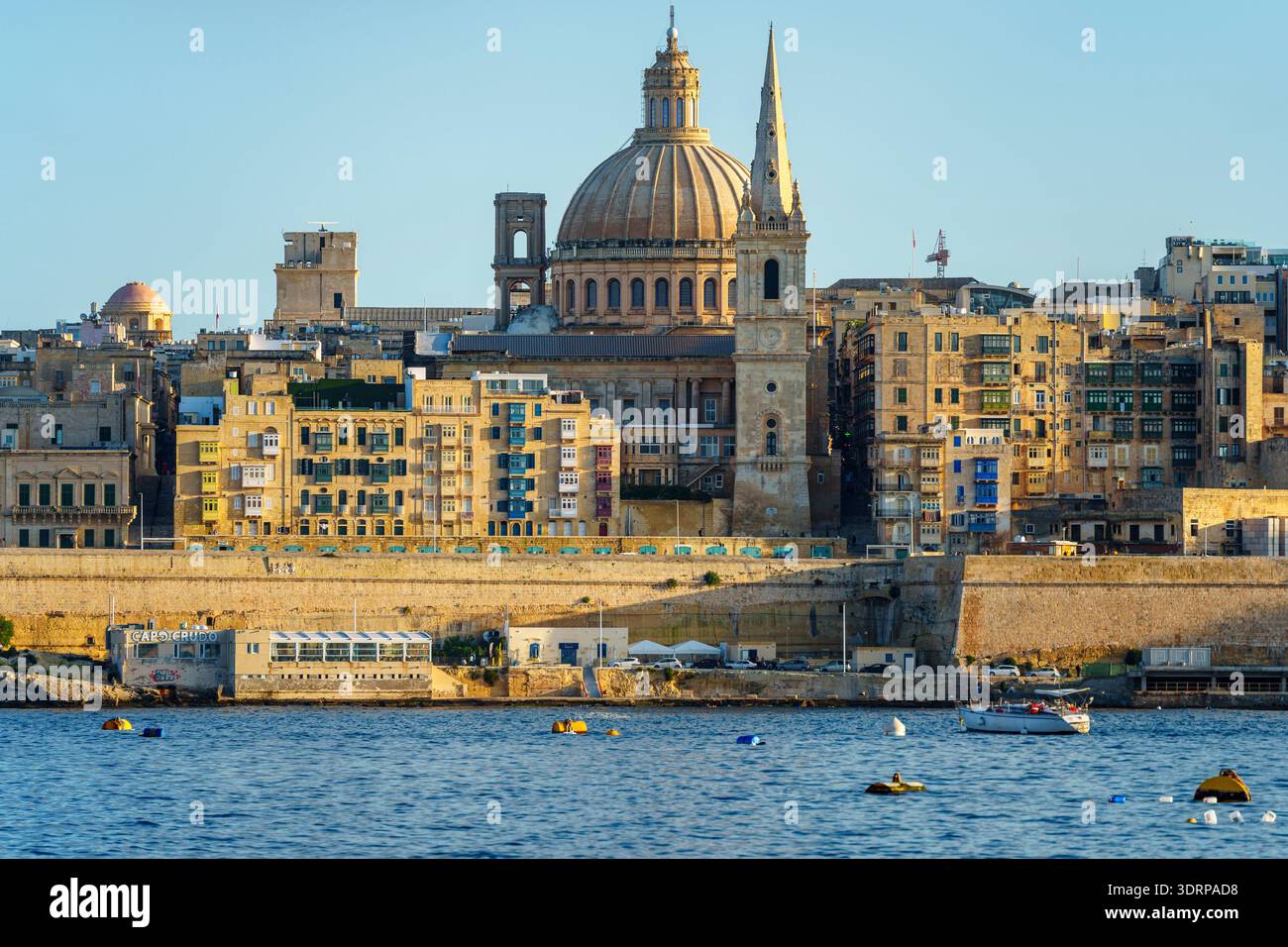 Valletta Nachbarschaft von Sliema, Valletta (Il-Belt Valletta), Republik Malta, Europa Stockfoto