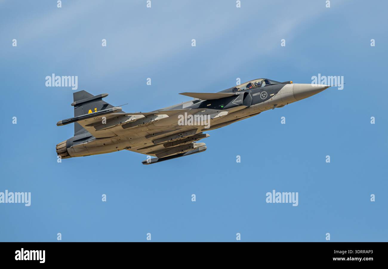 Saab JAS 39E Gripen Stockfoto
