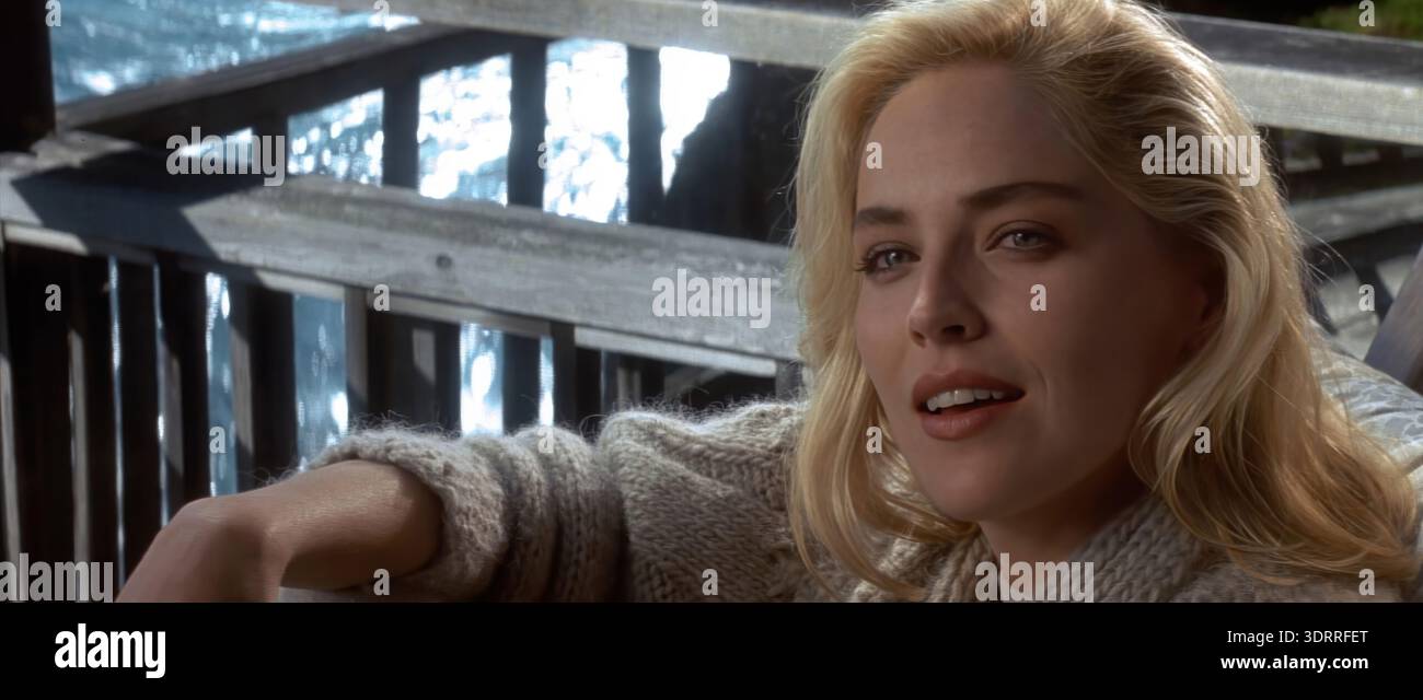 Sharon Stone im Film Basic Instinct Stockfoto