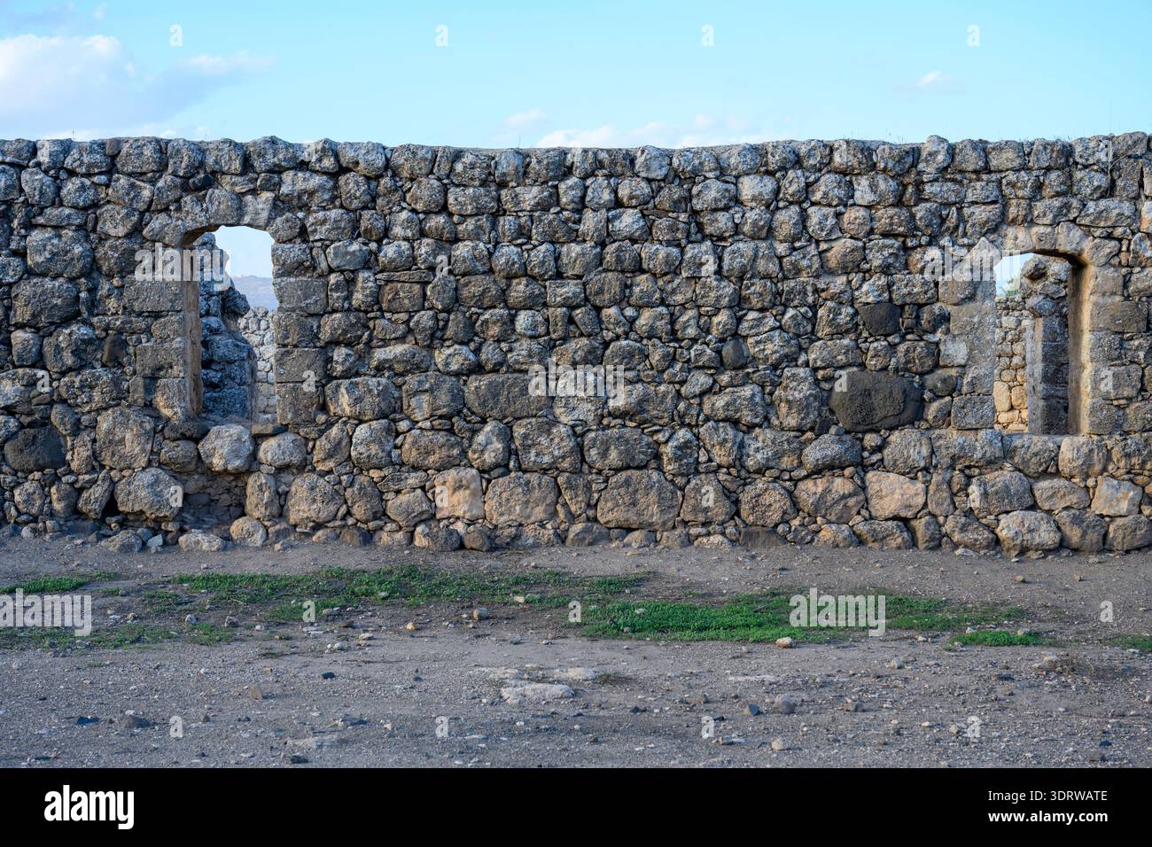 Horvat Yarda - Yarda Ruinen in Obergaliläa, Israel, sind die Überreste eines arabischen Herrenhauses, das Ende des 19. Jahrhunderts erbaut wurde. Das Land wurde von den J gekauft Stockfoto
