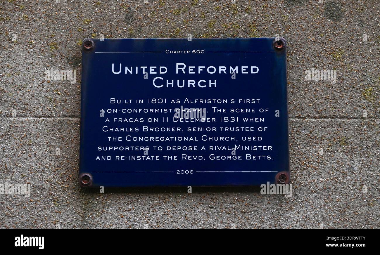 United Reformed Church in Alfriston East, Sussex, UK 2026 Stockfoto