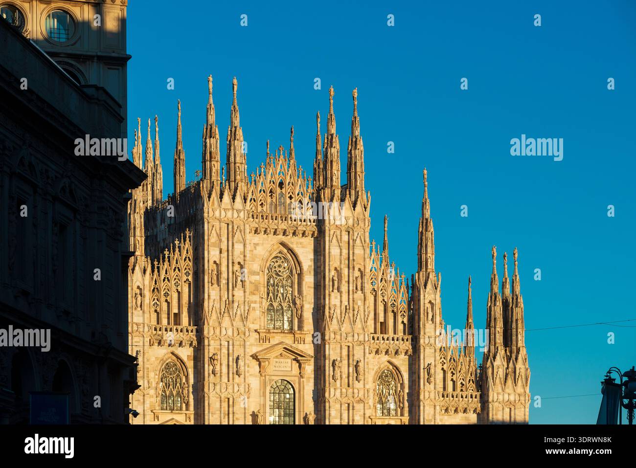 Italien, Lombardei, Mailand, Dom, Detailfassade Stockfoto