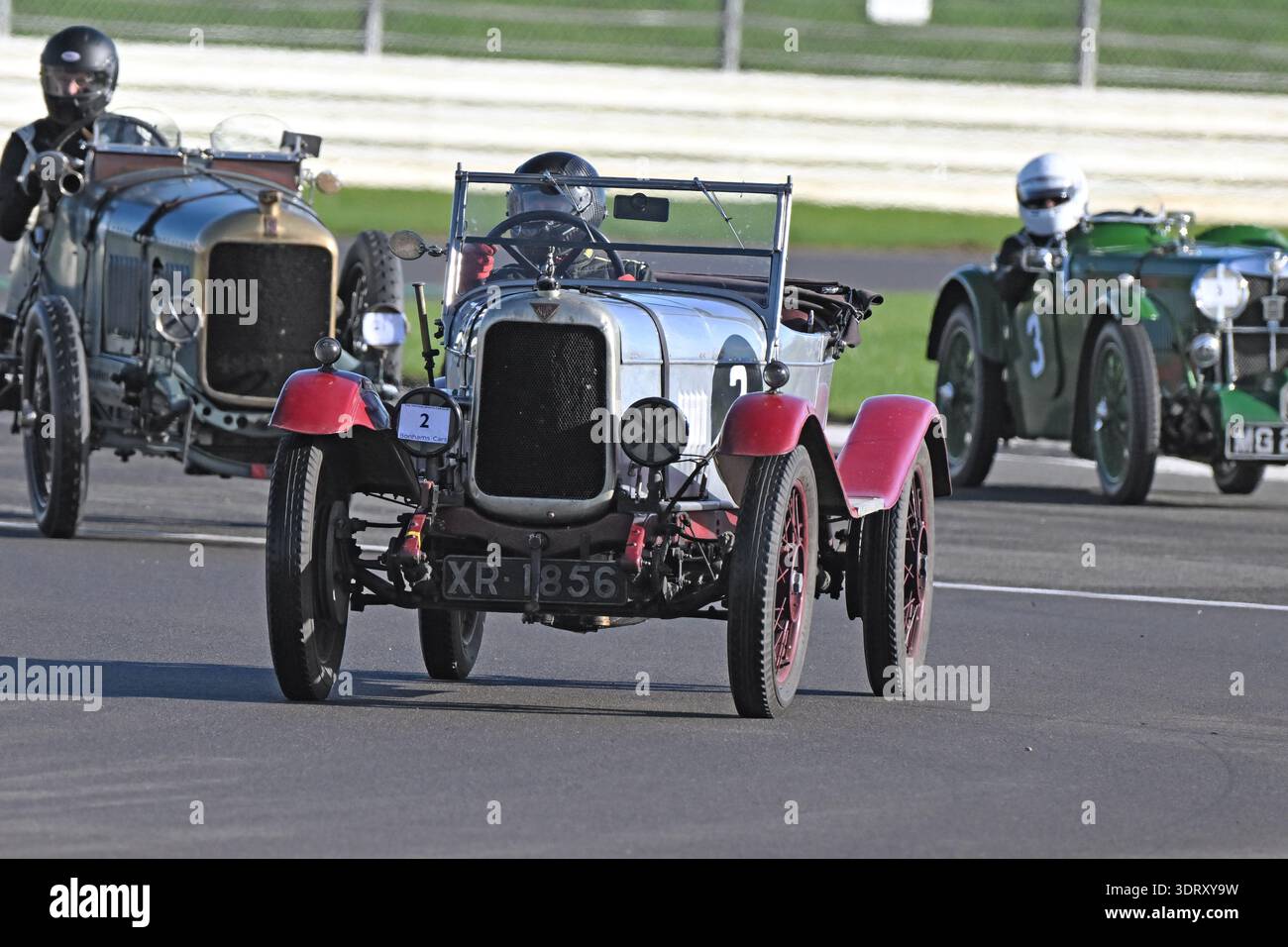 Chris Chilcott, Alvis 12-50, 2026, fand die 70. Austragung der Pomeroy Trophy statt, sie startete 1952, sie enthält Autos aller Epochen und Typen, es ist der Stockfoto