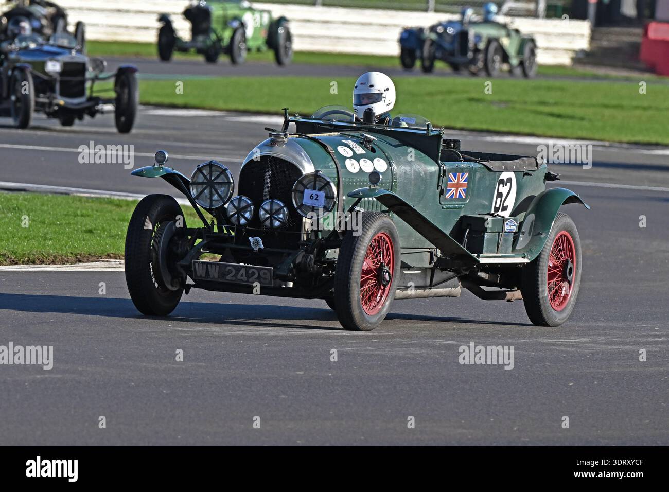 William Elbourn, Bentley Le Mans, 2026, fand die 70. Austragung der Pomeroy Trophy statt, sie begann 1952, sie enthält Autos aller Epochen und Typen, sie ist es Stockfoto