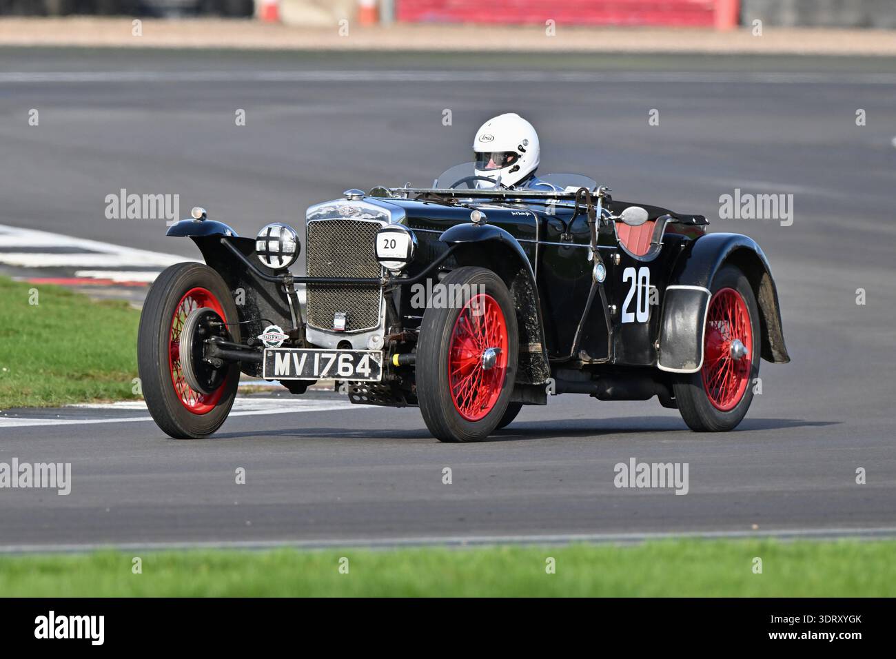 Jon Giles, Frazer Nash TT Replica 2-Sitzer, 2026, sah die 70. Austragung der Pomeroy Trophy, sie startete 1952, sie enthält Autos aller Epochen und t Stockfoto