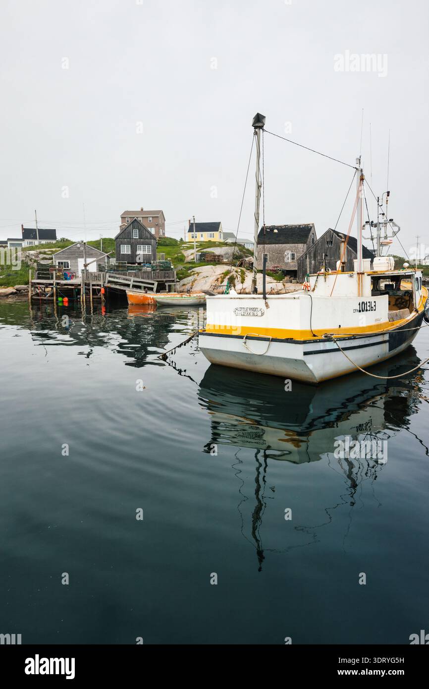 Peggy's Cove Fischerdorf in Nova Scotia, Kanada. Stockfoto