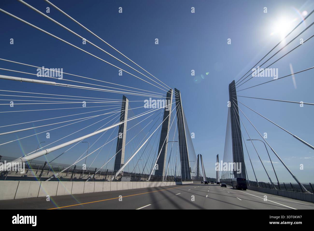 Tappan Zee Bridge über den Hudson River Stockfoto