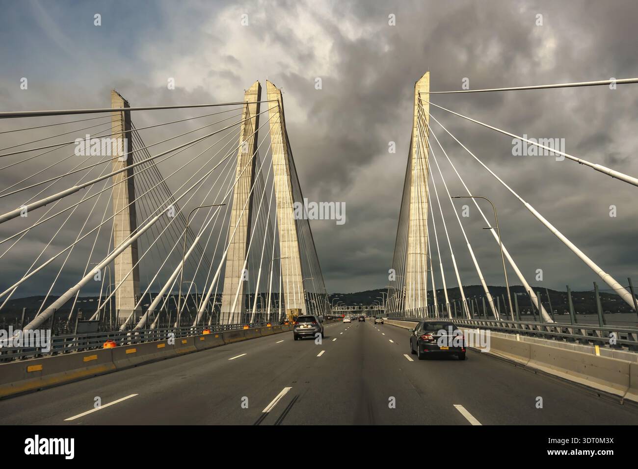 Tappan Zee Bridge über den Hudson River Stockfoto