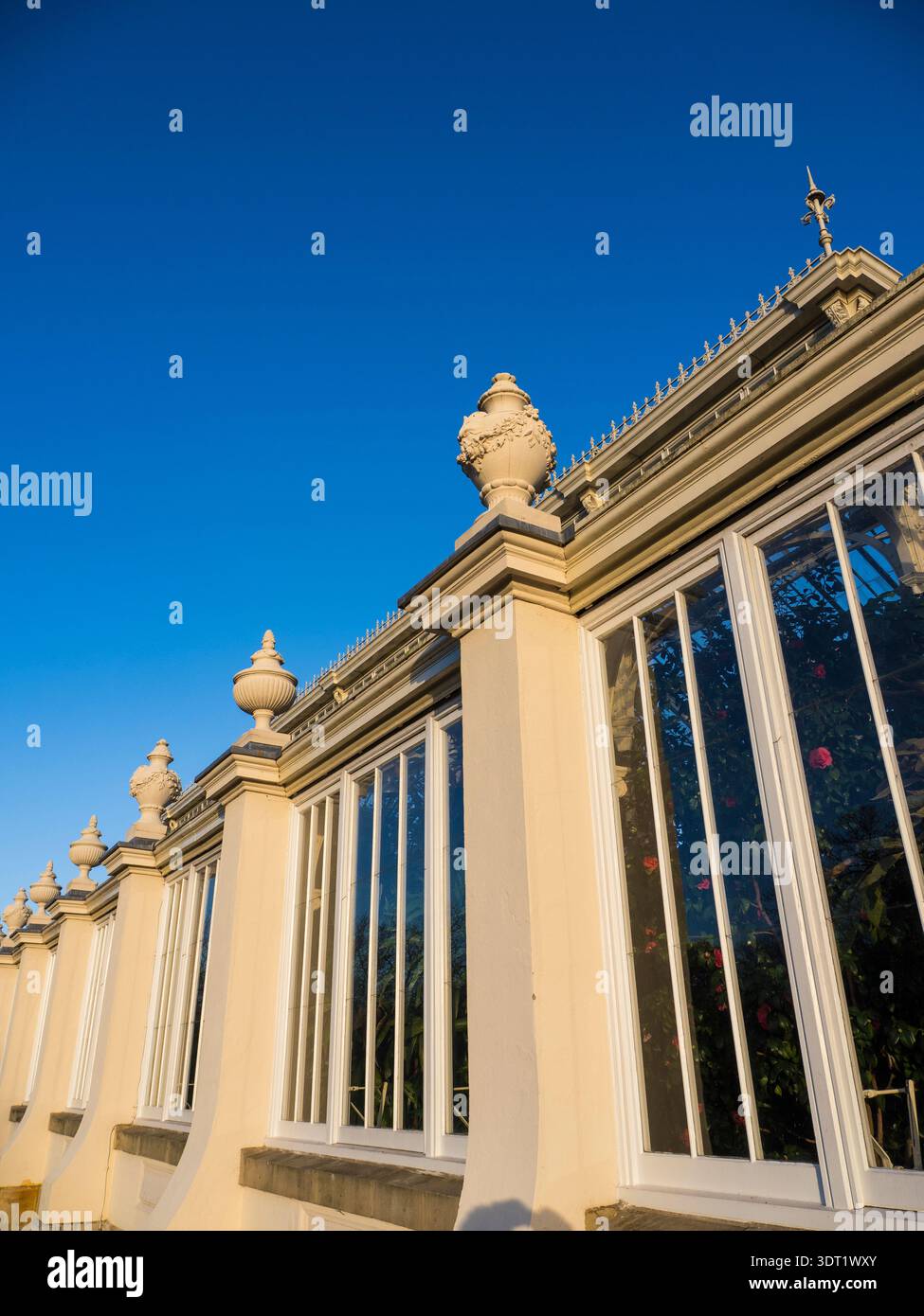 Das gemäßigte Haus, Kew, London, England, Großbritannien. Stockfoto