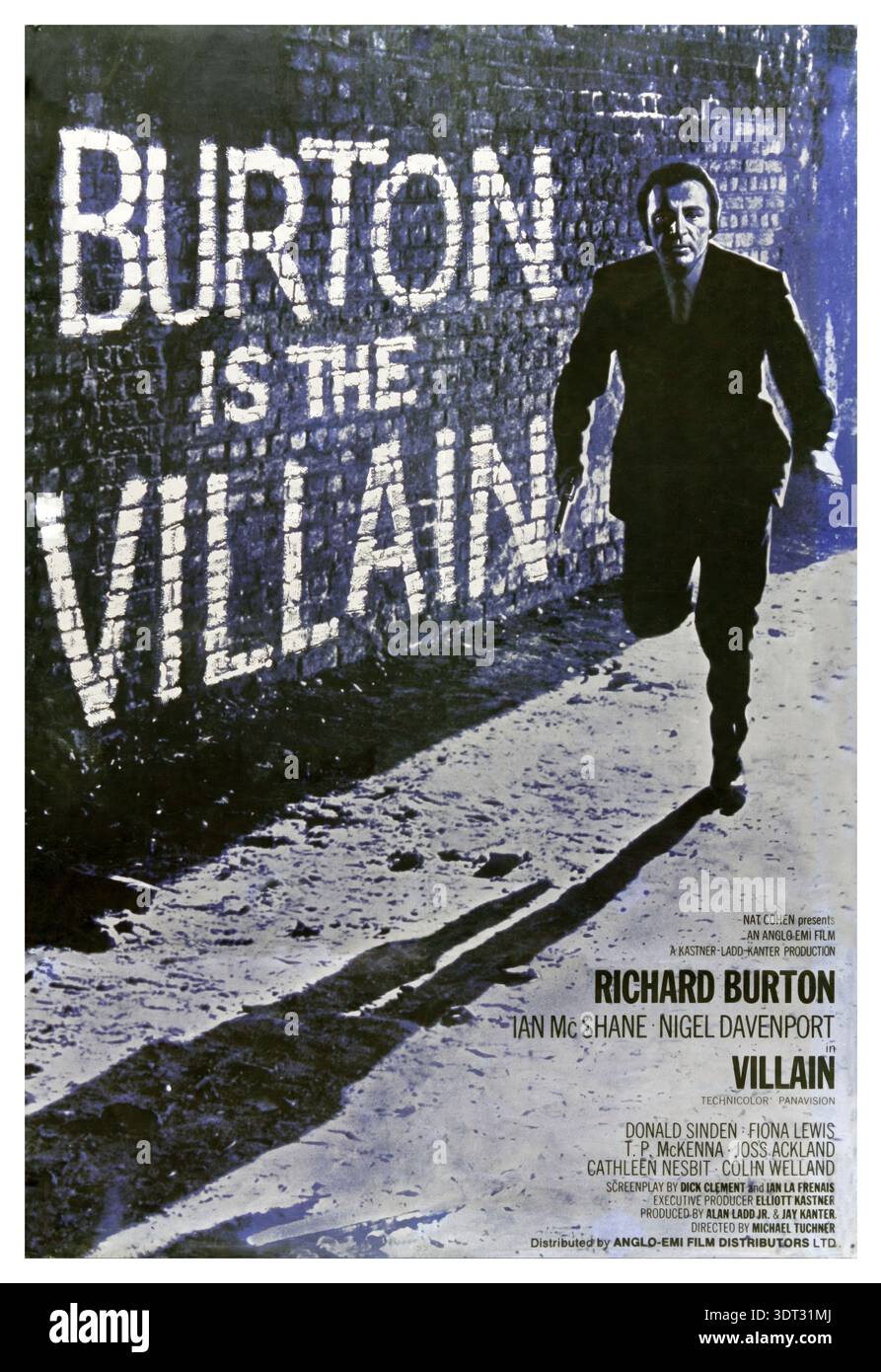 RICHARD BURTON in VILLAIN (1971) unter der Regie von MICHAEL TUCKER. ANGLO-EMI / Album Stockfoto
