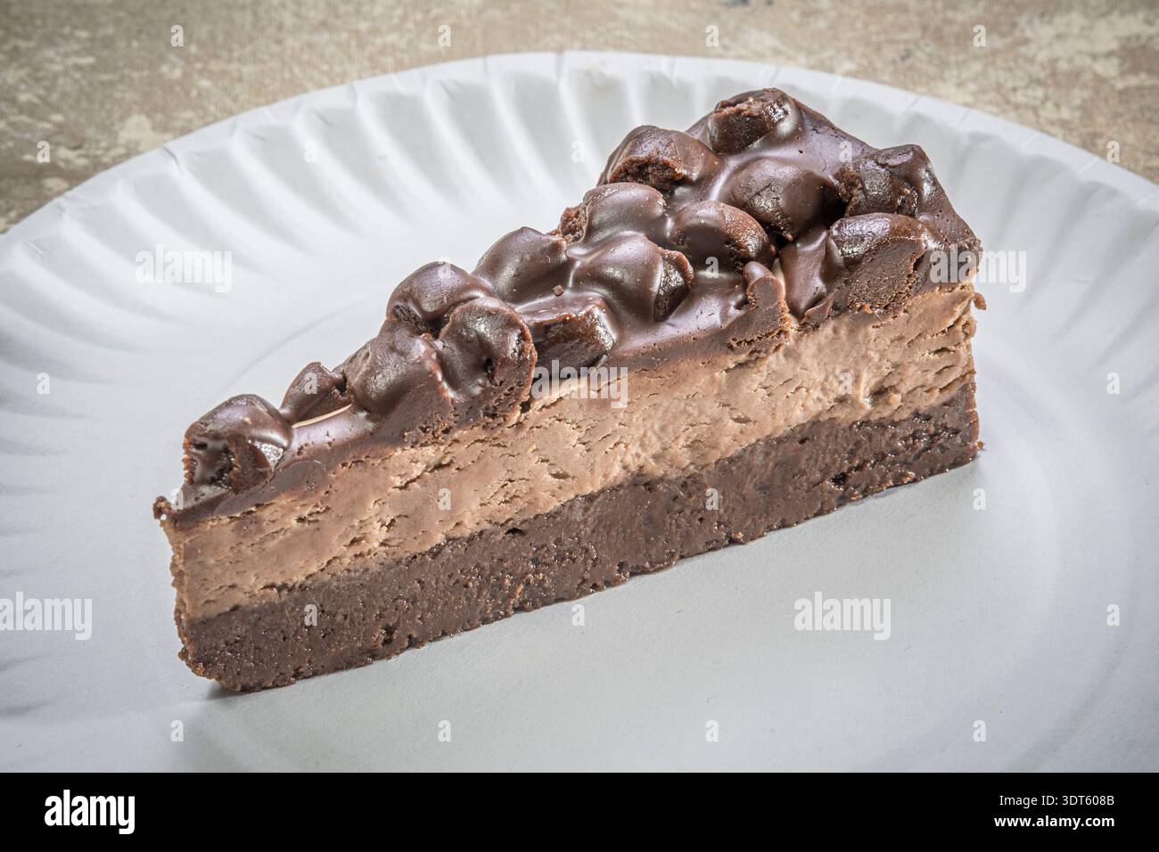 Stück Schokoladenmousse Pie, USA Stockfoto