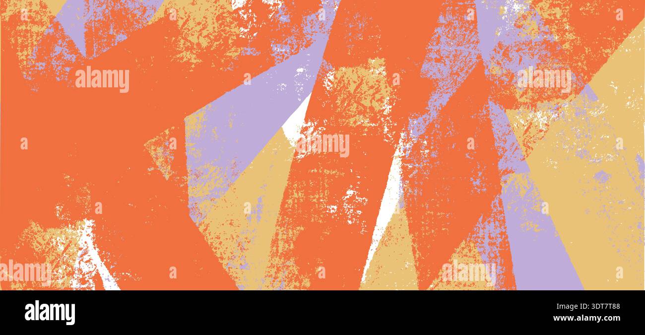 Handgezeichneter Grunge-Hintergrund. Überlappende Streifen der Tintenwalze mit abgenutzter xerox-Textur und staubigen Geräuschen Stock Vektor