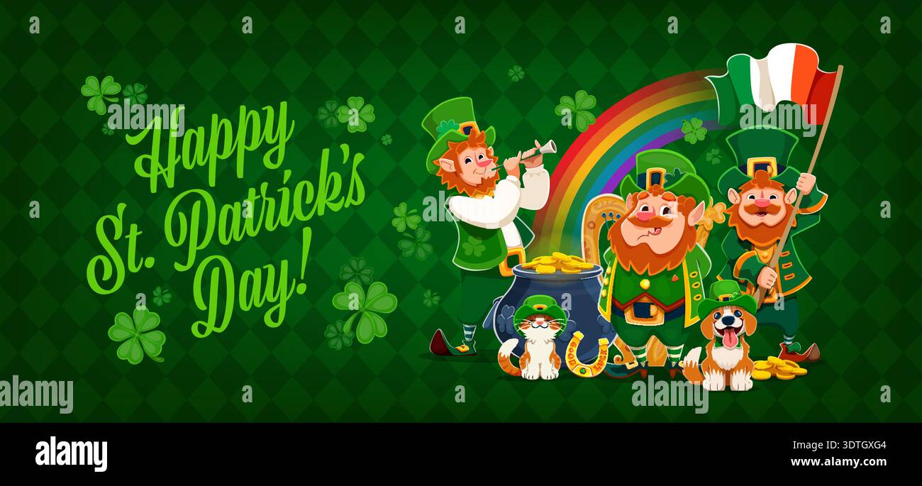 Glückwunschkarte zum St. Patrick's Day Stock Vektor