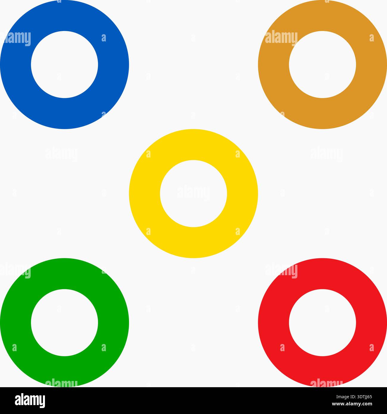 Farbenfroher nahtloser abstrakter geometrischer Hintergrund mit Kreisen. Einfache Hintergrundstruktur zum Drucken. Modernes minimalistisches Vektormuster mit kreisförmigem Raster Stock Vektor