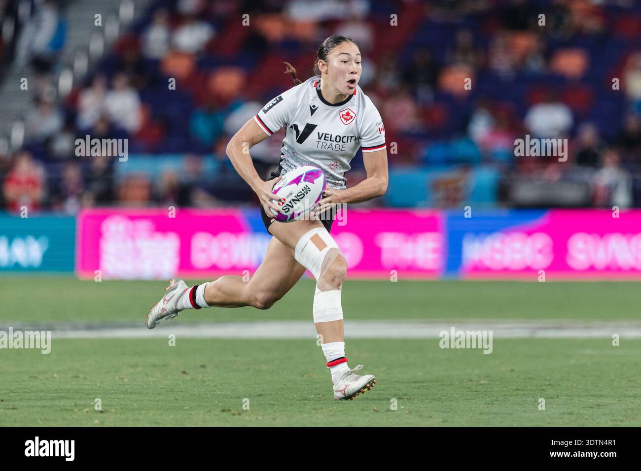 Die HSBC SVNS Series 2024-25 findet am 28. März 2025 im brandneuen Kai Tak Stadium mit 50 000 Sitzplätzen in Hongkong, China, statt. Stockfoto