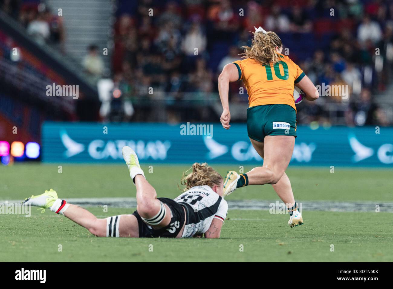 Die HSBC SVNS Series 2024-25 findet am 28. März 2025 im brandneuen Kai Tak Stadium mit 50 000 Sitzplätzen in Hongkong, China, statt. Stockfoto