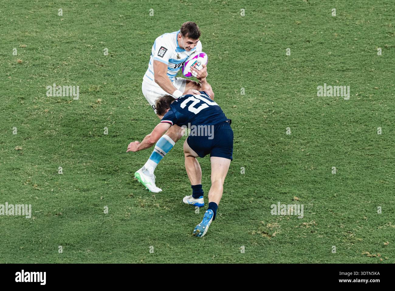 Die HSBC SVNS Series 2024-25 findet am 28. März 2025 im brandneuen Kai Tak Stadium mit 50 000 Sitzplätzen in Hongkong, China, statt. Stockfoto