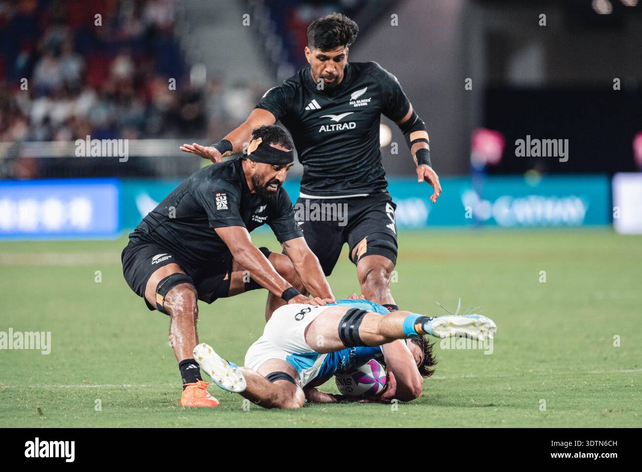 Die HSBC SVNS Series 2024-25 findet am 28. März 2025 im brandneuen Kai Tak Stadium mit 50 000 Sitzplätzen in Hongkong, China, statt. Stockfoto