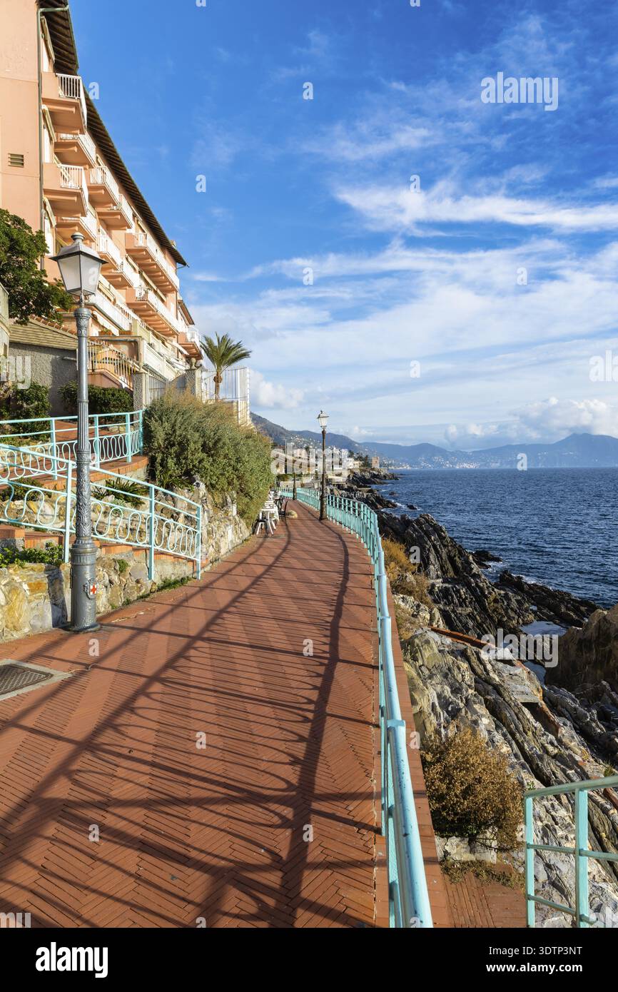 Anita garibaldi Walk genova Nervi Italien Stockfoto