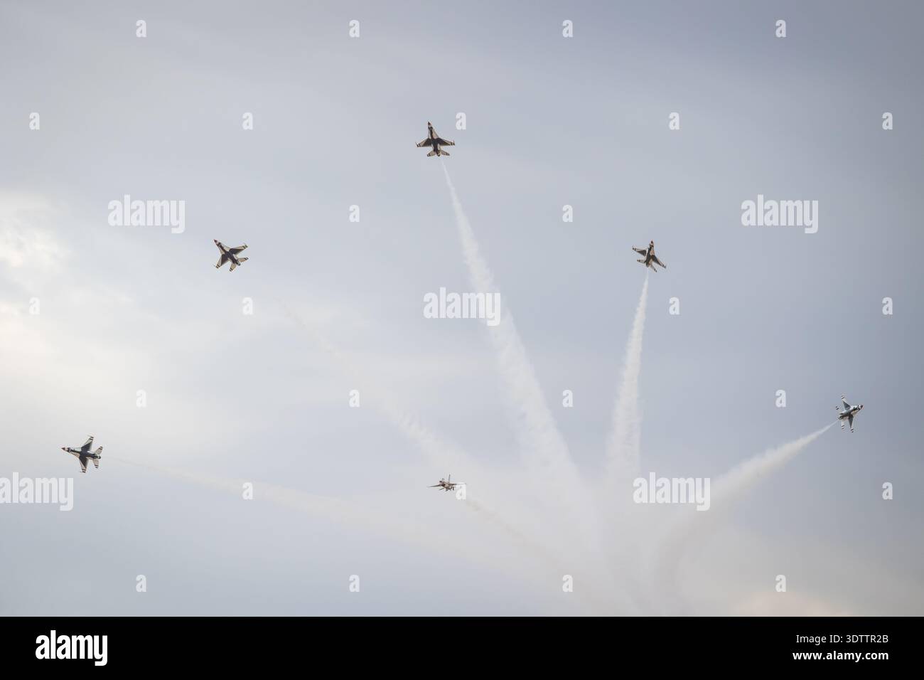 USAF Thunderbirds Delta Burst Stockfoto