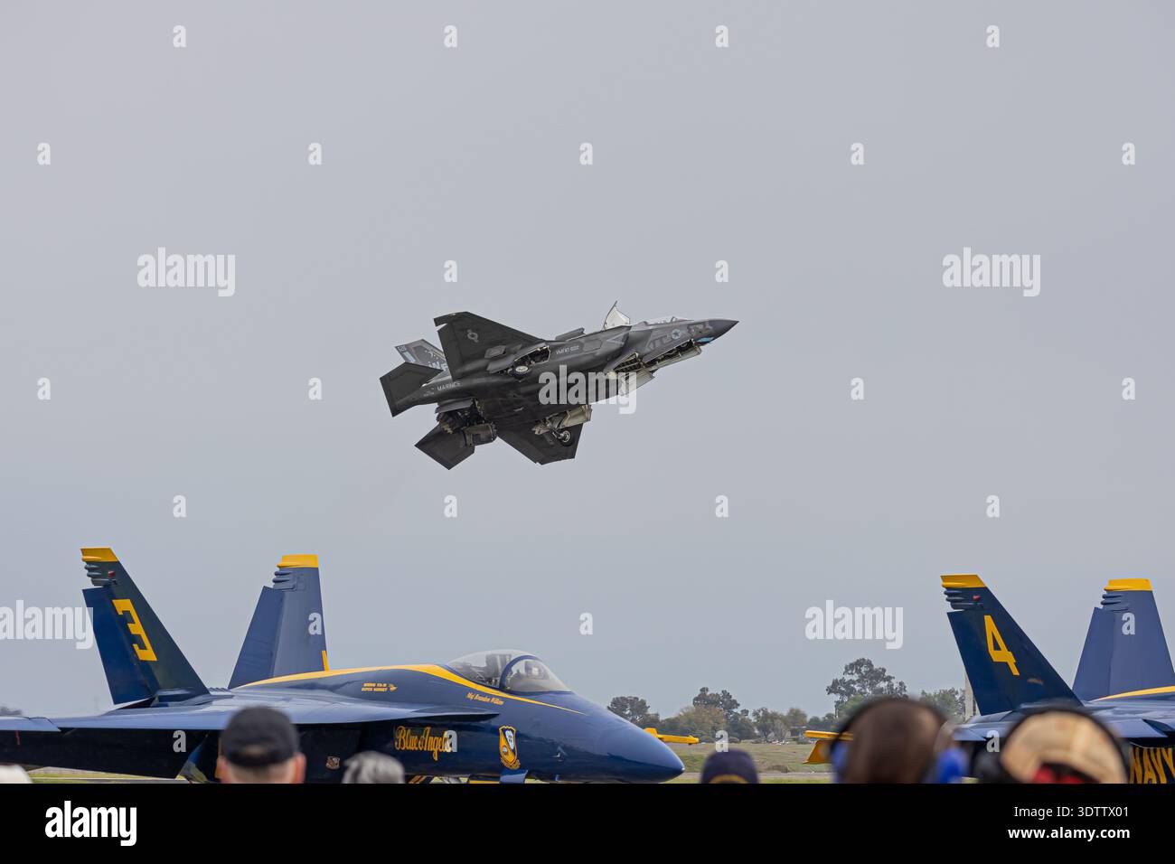 F-35B – Demo zum vertikalen Hover Stockfoto