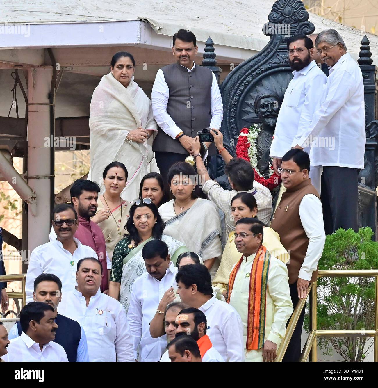 Devendra Der MUMBAI, INDIEN - 23. FEBRUAR: Maharashtra-Chef Devendra Fadnavis ...