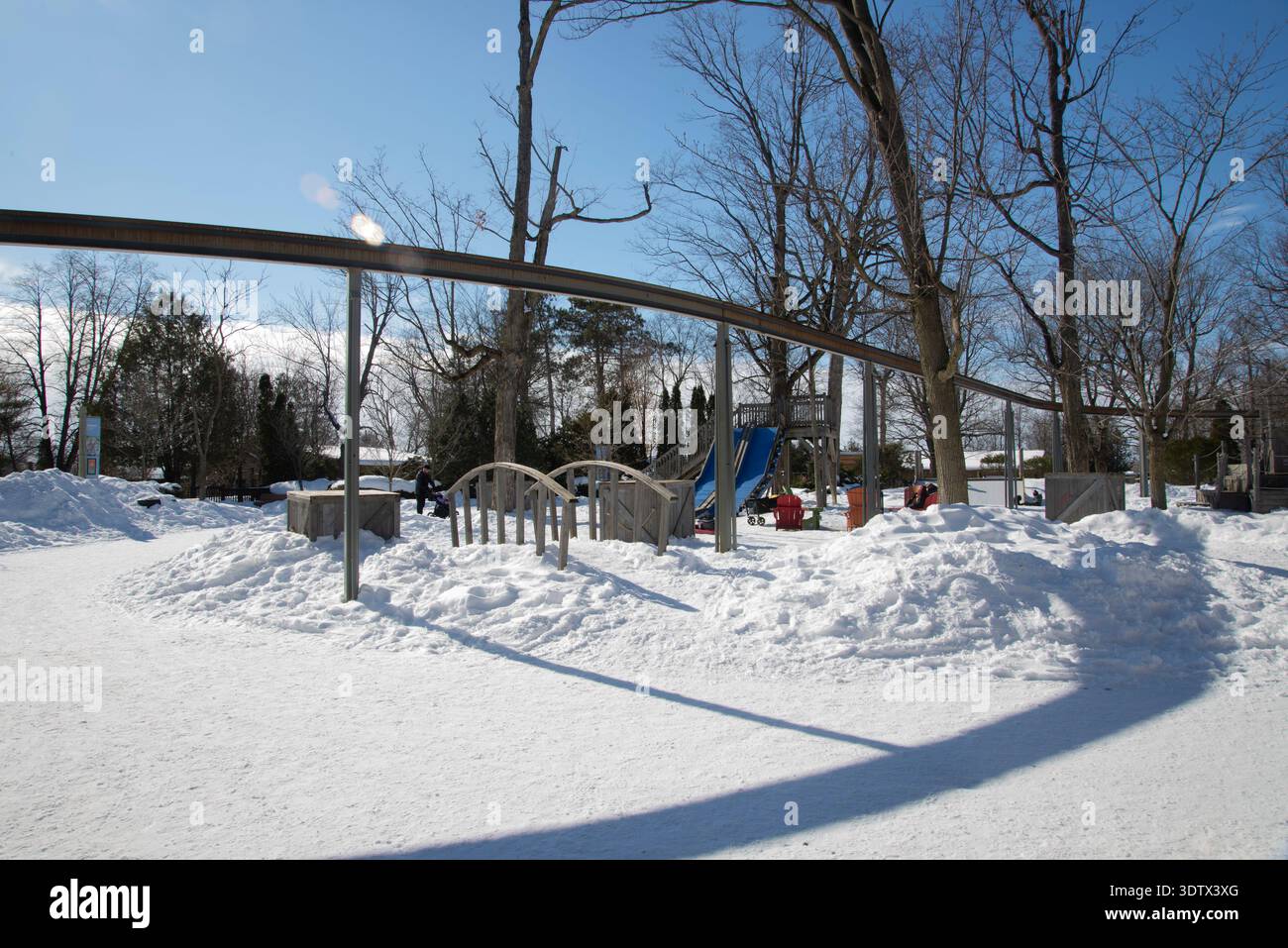 Zoo de Granby l'hiver Stockfoto