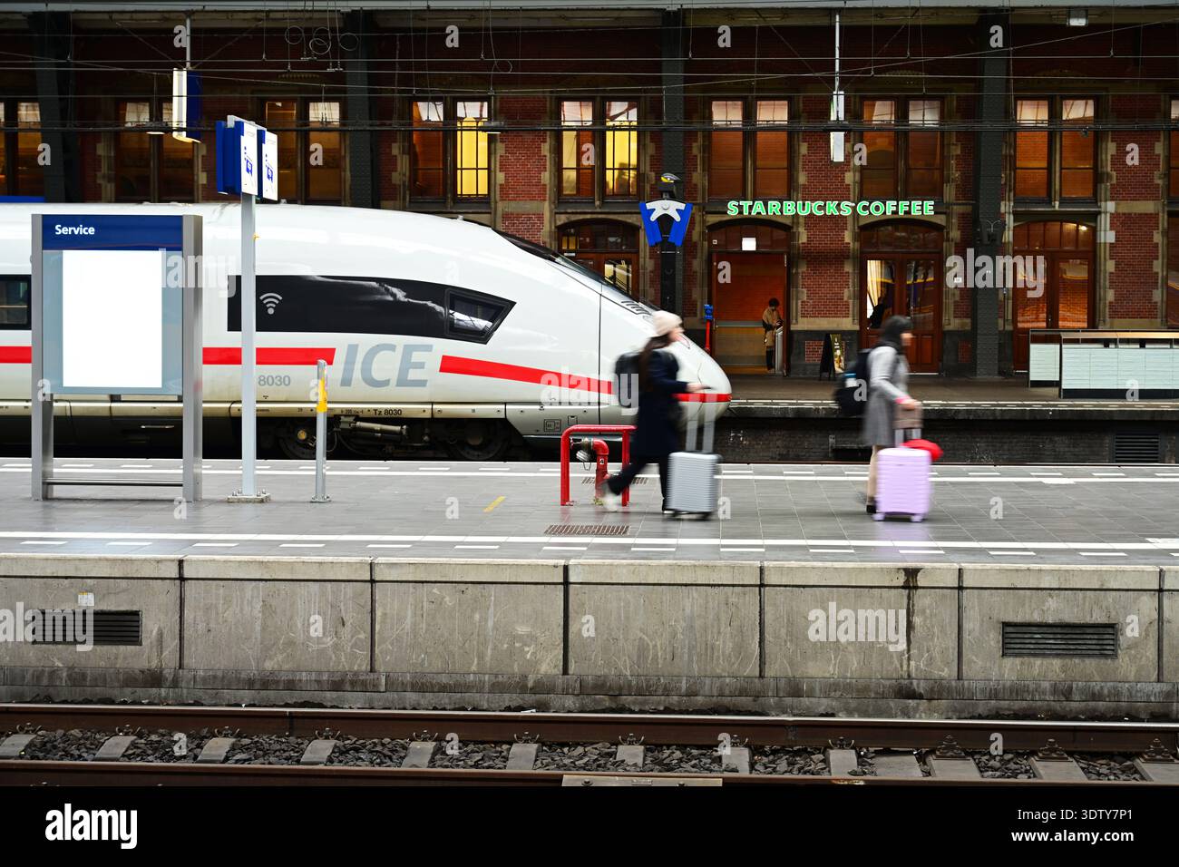 Bahnhof Amsterdam-Centraal, Niederlande Stockfoto