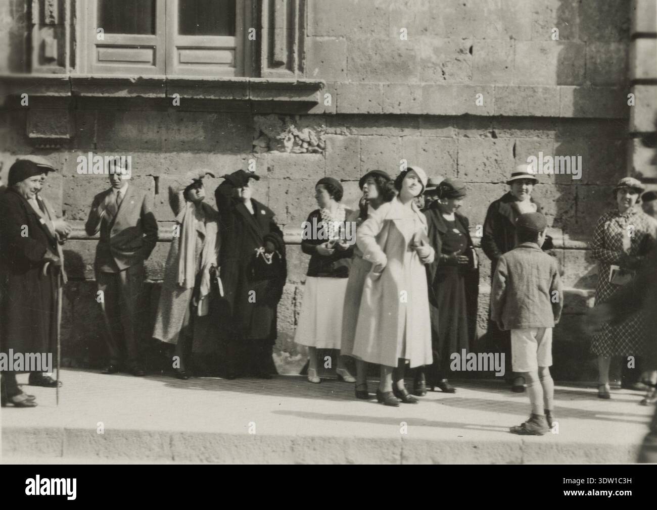 Via Minerva in Syrakus. 1924 Stockfoto