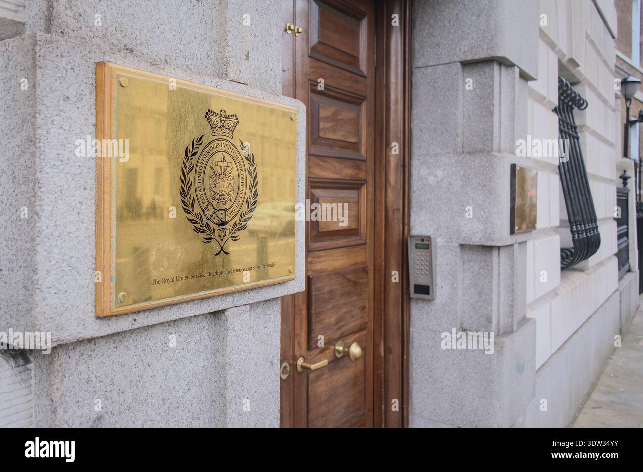 Royal United Services Institute (RUSI), 61 Whitehall, London, Großbritannien Stockfoto