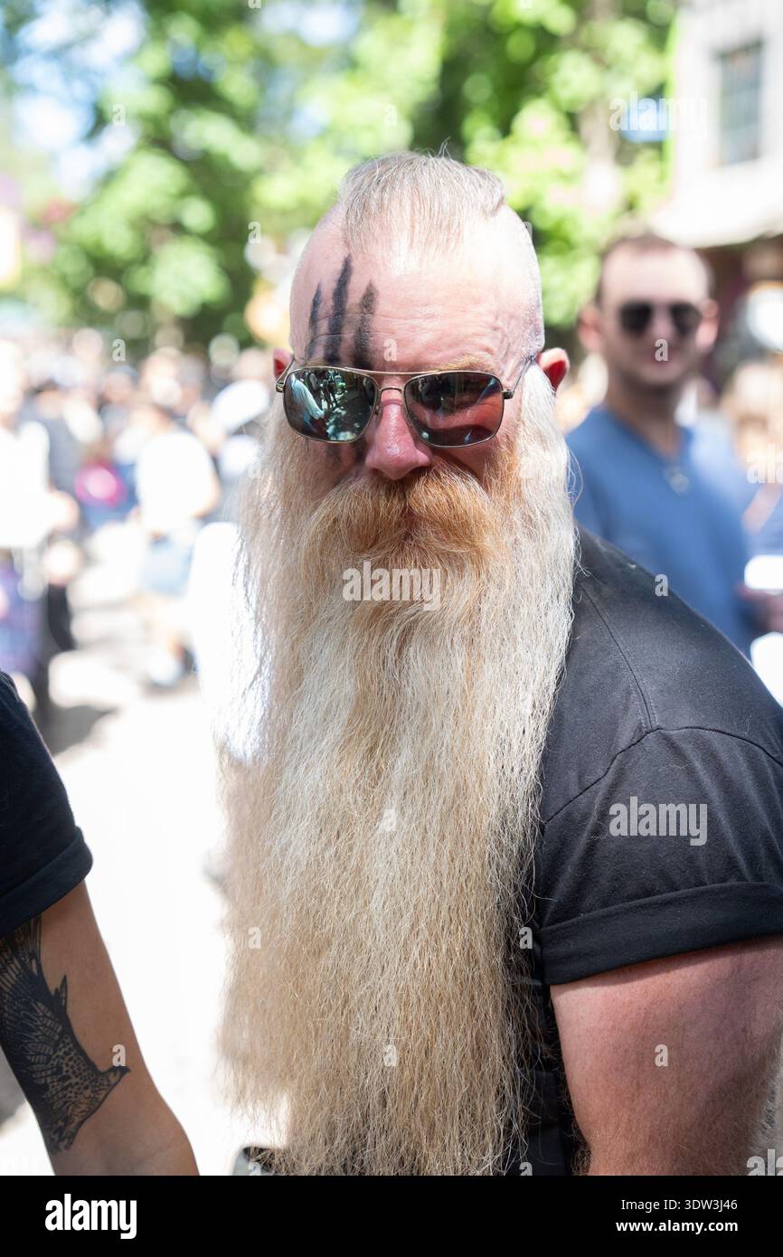 Michigan Renaissance Festival in Holly, Michigan am 30. August 2025 Stockfoto