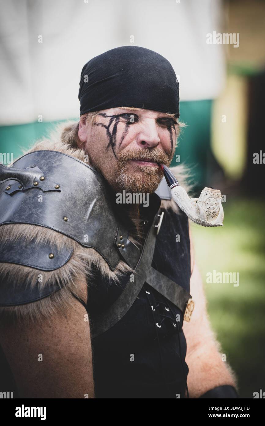 Michigan Renaissance Festival in Holly, Michigan am 30. August 2025 Stockfoto