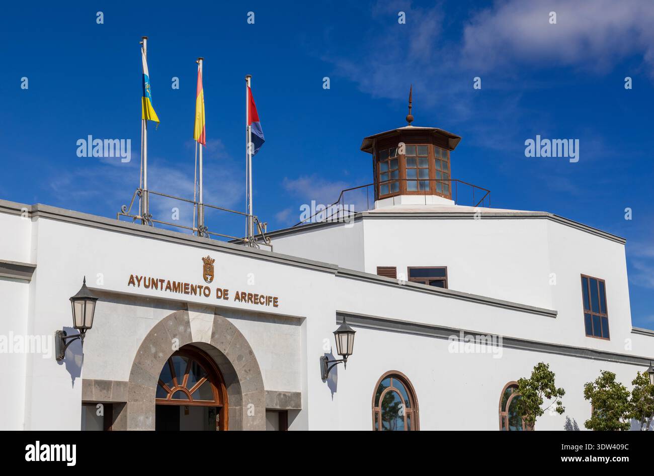 Rathaus, Arrecife City, Lanzarote Island, Kanarische Inseln, Spanien Stockfoto