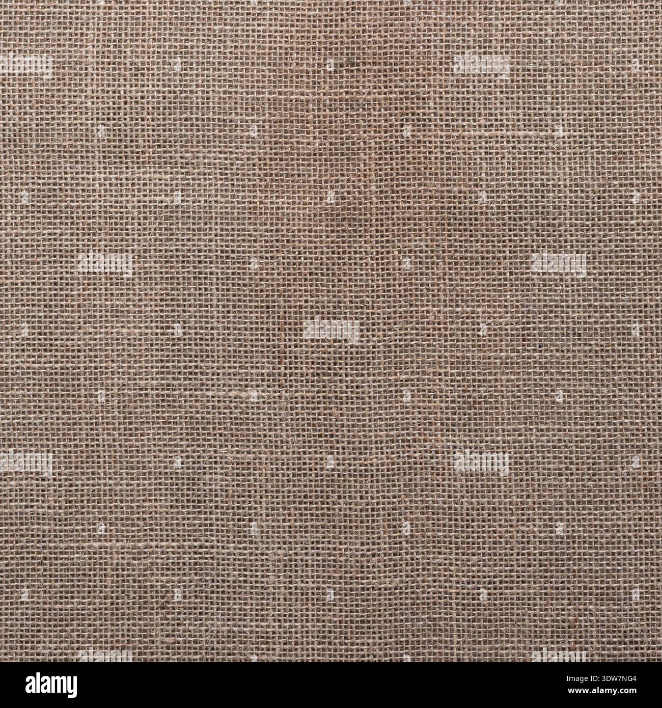 Natürlicher Brauner Sackleinen Jute Stoff Textur Hintergrund, Rustikale Gesponnene Sacktuch Textil Muster, Raue Faser Leinwand Closeup Stockfoto
