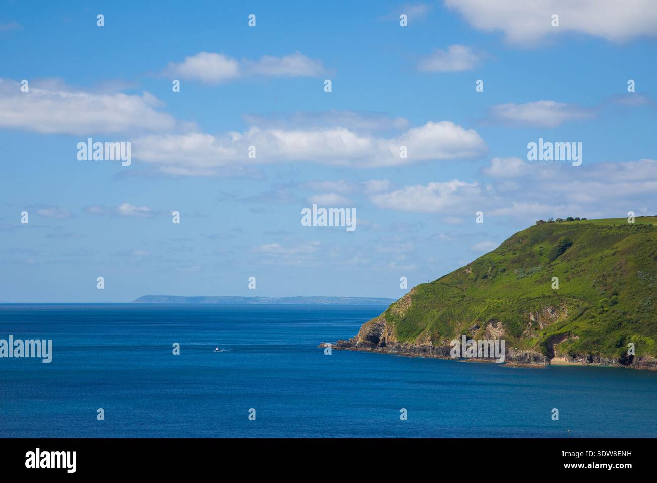 Polperro Küste Cornwall. Stockfoto