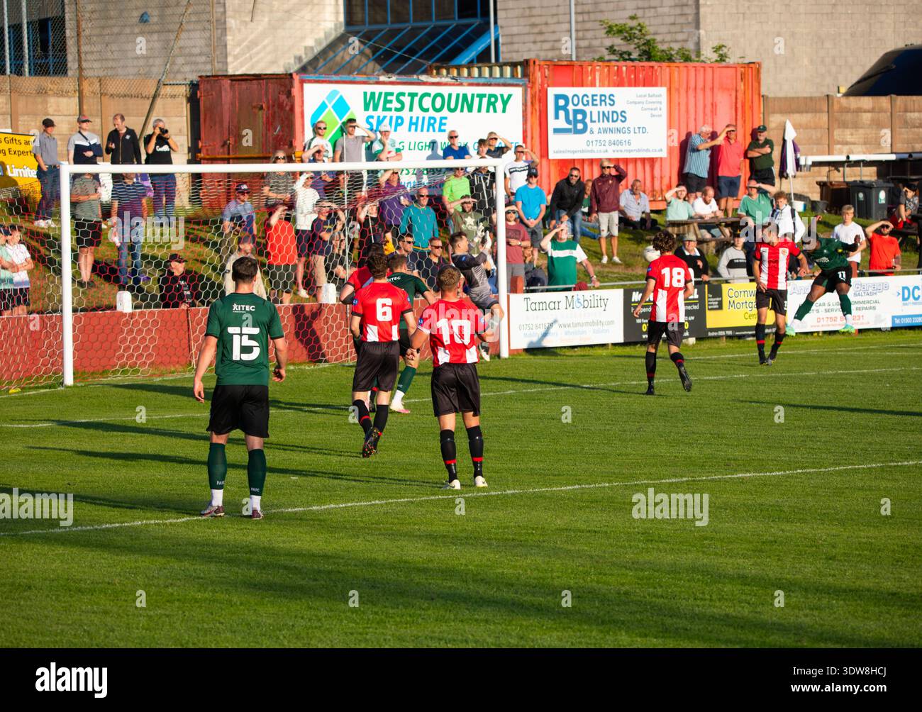 Saltash United gegen Plymouth Argyle Pre Season Stockfoto