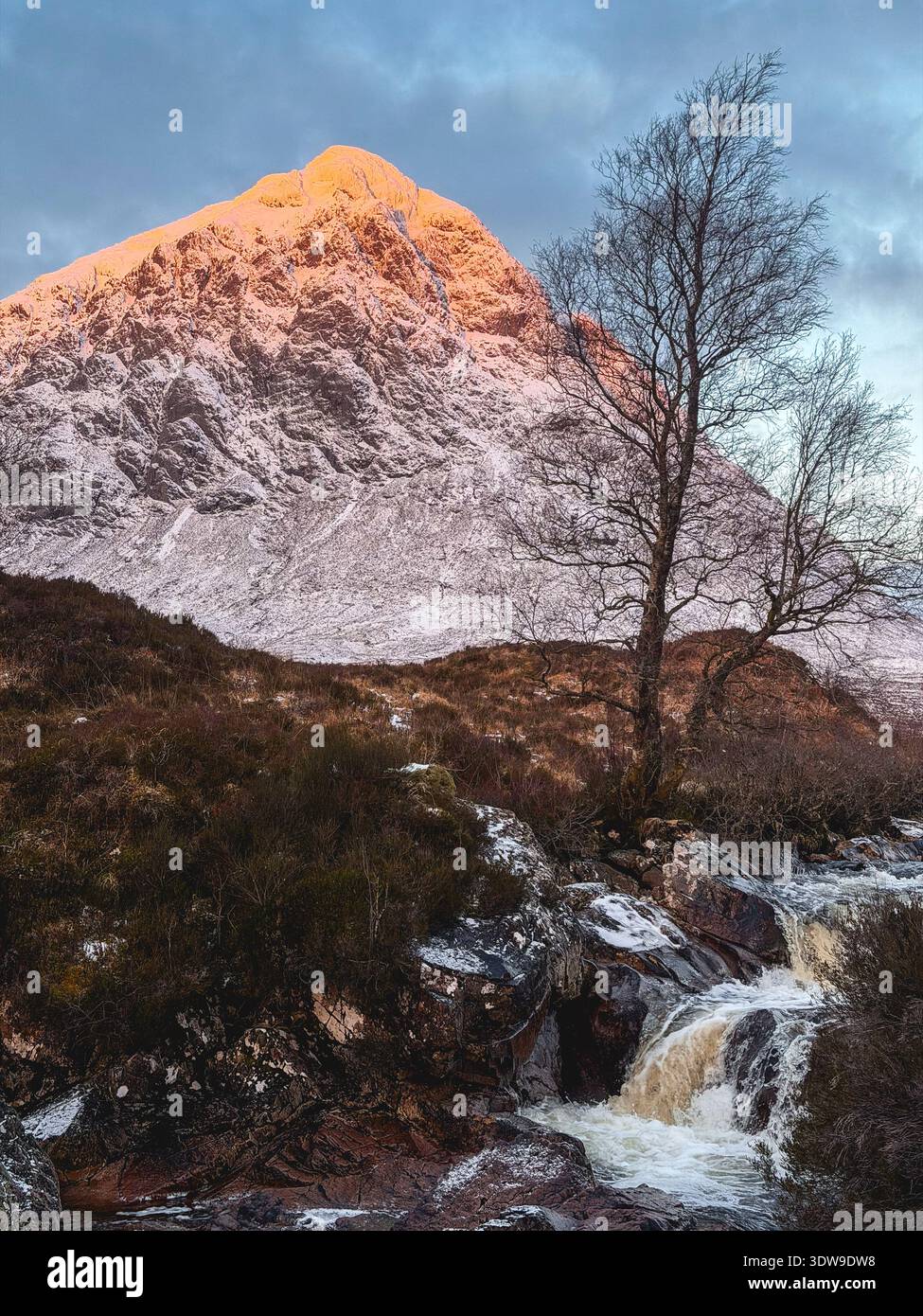 Buachaille Etive Mor Mountain in Glencoe, Schottland, Großbritannien. Stockfoto